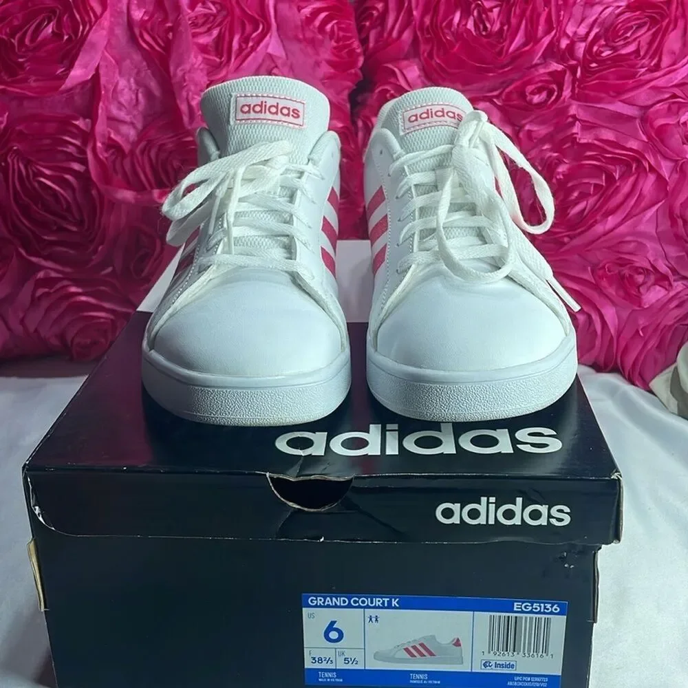 ADIDAS GRAND COURT‎ CLOUDFOAM, SNEAKERS, size Girl's 6, women 8.5